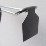 Metalen prijslabel voor dubbele blisterhaken (RVS) (100 stuks)