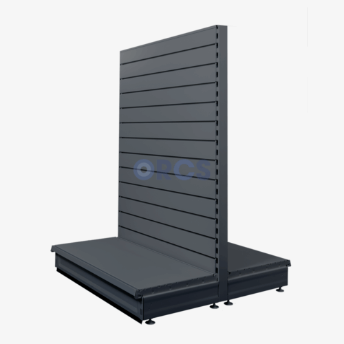 Gondolastelling / middenstelling Slatwall - RAL7015 (160 x 125 x 47) - Afbeelding 2