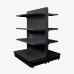 Gondolastelling / middenstelling - RAL9005 - Zwart (180 x 100 x 47) - Afbeelding 2