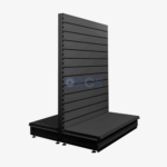 Gondolastelling / middenstelling Slatwall - RAL9005 - Zwart (180 x 100 x 47)