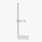 Eindregel voor wandstelling en kopstelling - RAL9001 (180 x 47)
