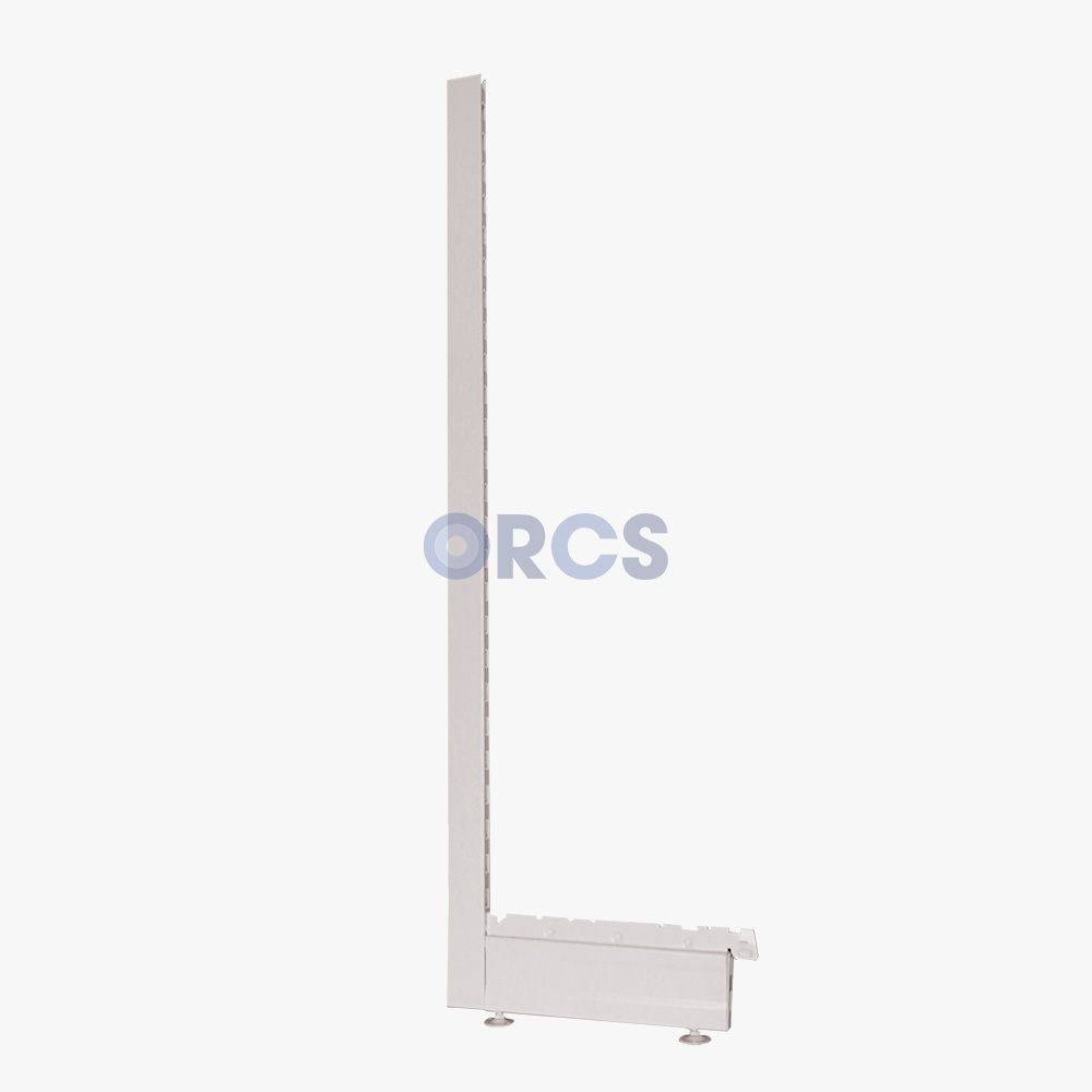 winkelinrichting-product-eindregel-enkel-9001 Eindregel voor wandstelling en kopstelling - RAL9001 (180 x 57) - Afbeelding 1