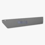 Metalen tussenschot glad - RAL9006