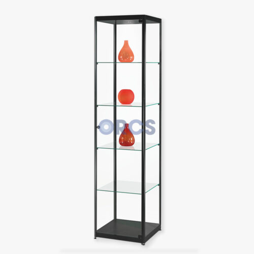 rcs winkelstellingen vitrine rcs h500 zwart met LED verlichting