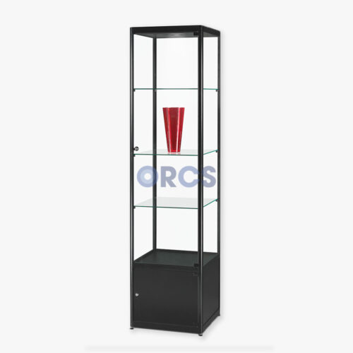 rcs winkelstellingen vitrine rcs 500 zwart met LED verlichting