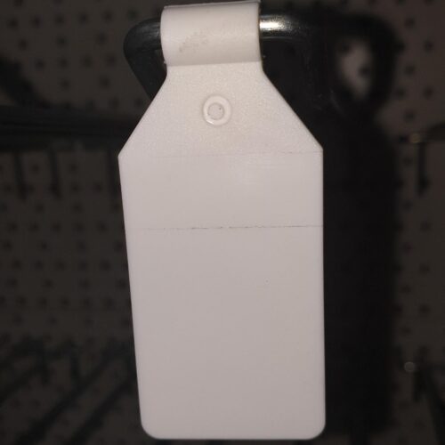 product prijslabel dubbele blisterhaak wit