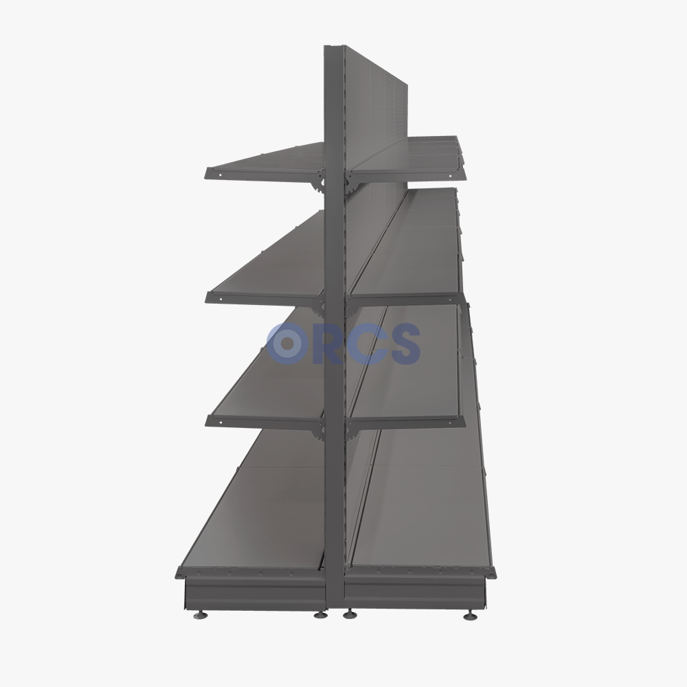 Complete gondolastelling legborden RAL7015-5 meter Complete gondolastelling legborden RAL7015-5 meter